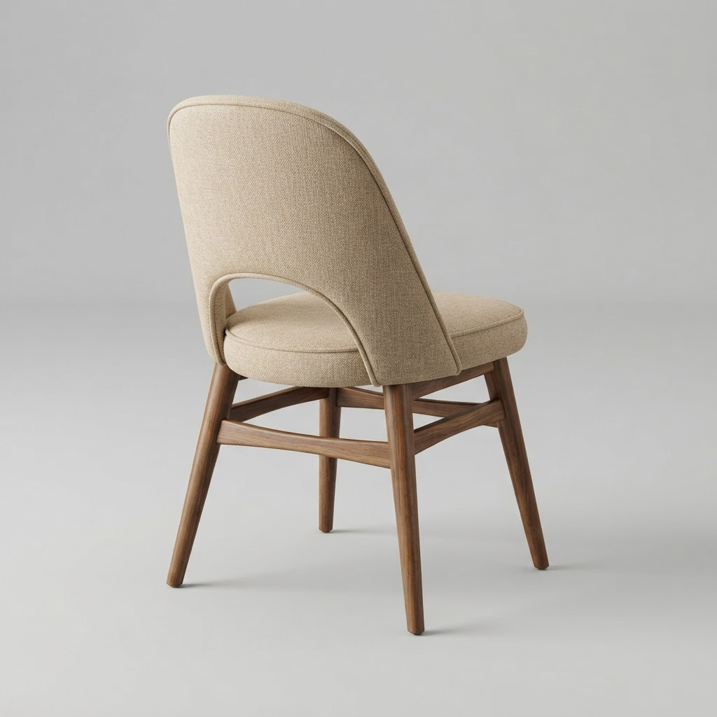 Mid-Century Walnut Dining Chair